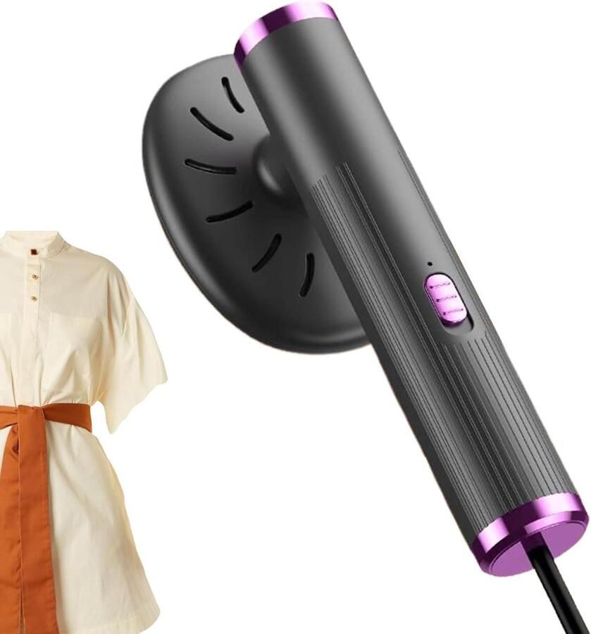 Draagbare stoomkoker Hand stoomreiniger Kleding verzorgen Dubbele functie 286 cm Zwart