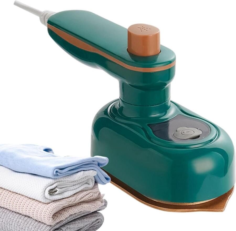 Draagbare Stoomstrijkijzer Handstrijkijzer Reisstomer Kleding Opfrissen Snel Opwarmen 15 cm Lengte Zwart