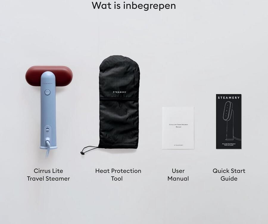 Draagbare Stoomstrijkijzer Lichtgewicht 1200W Snel Opwarmen Krachtige Stoom voor Reizen