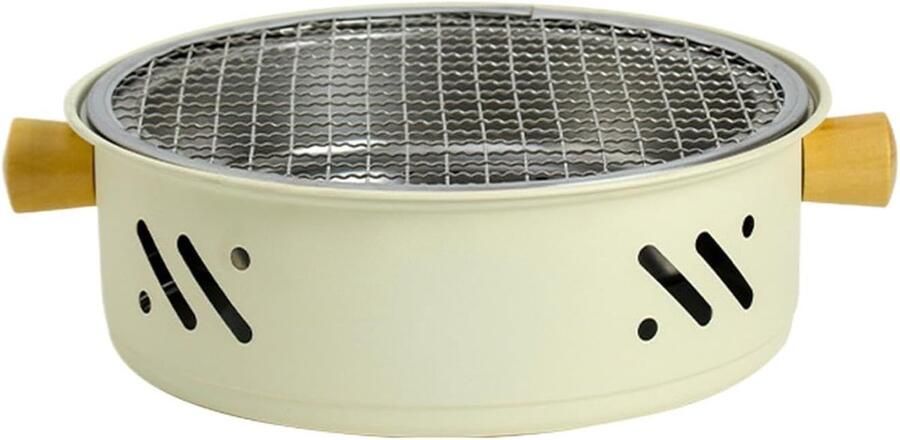 Draagbare Tafelgrill Kleine Grill Buiten Koken Antiaanbaklaag 32x28x9 cm