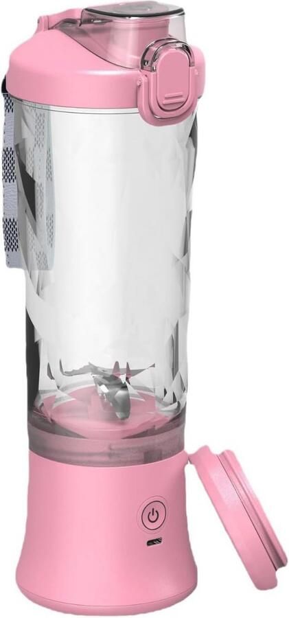 Draagbare USB Blender Draadloze Sap Mok met 6 Bladen 600ml Voor Shakes en Sappen