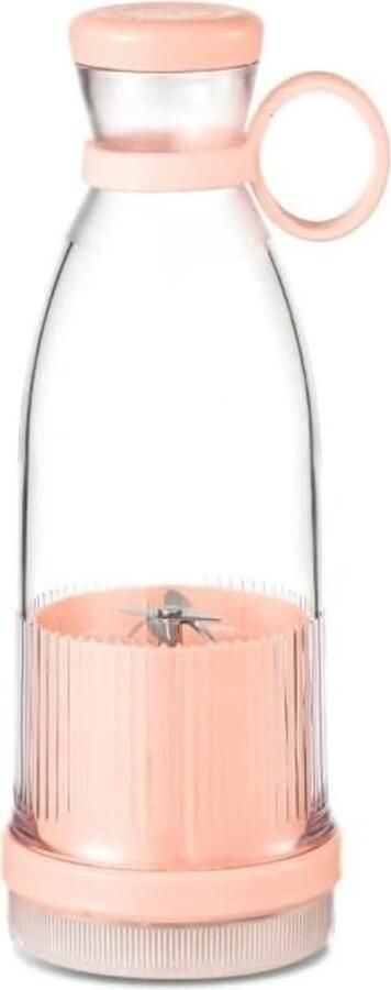 Draagbare USB-blender elektrische shakerbeker van 350 ml milkshake-maker roze 240*85*85 mm