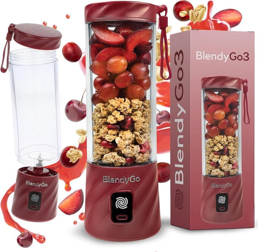 Draagbare USB-C Blender 550 ml Waterdichte 6-Mesige Mixer voor Smoothies & Shakes