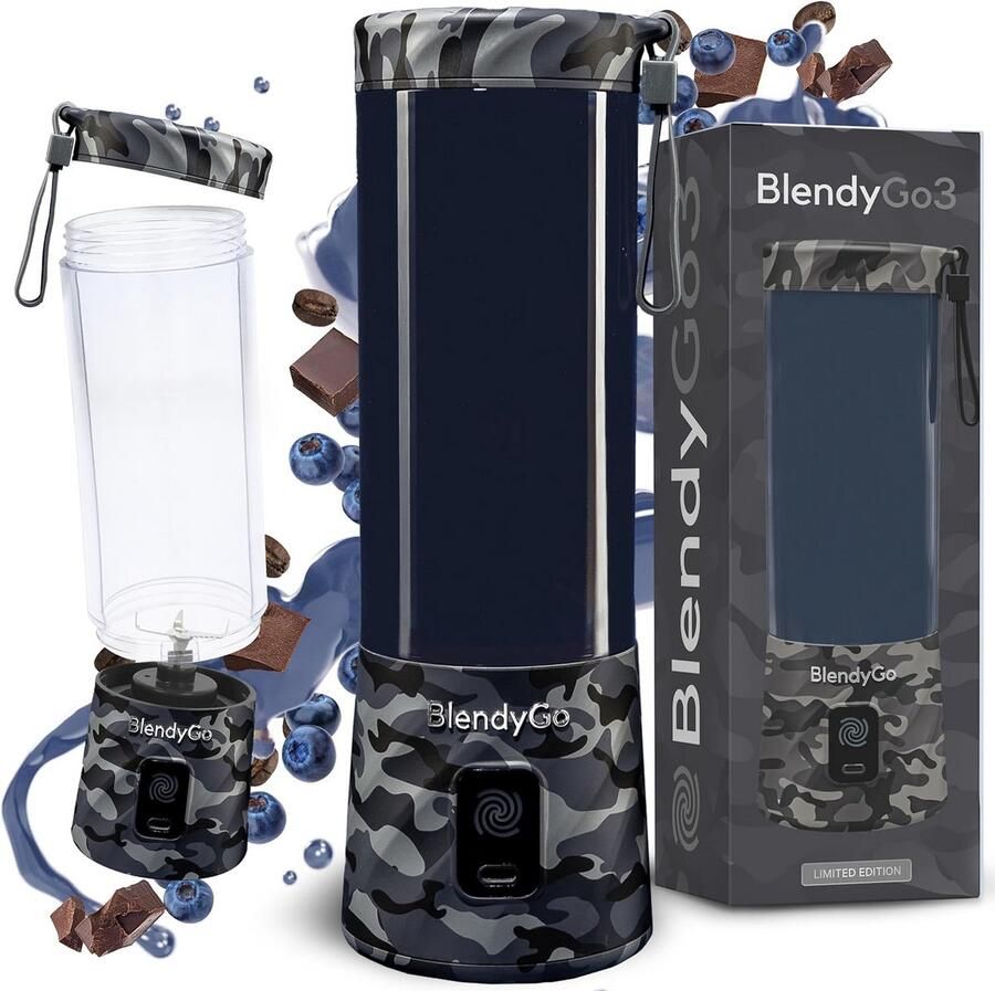 Draagbare USB-C Blender 550ml Draagbare Smoothie Maker voor ijs Bevroren Fruit en Proteïneshakes