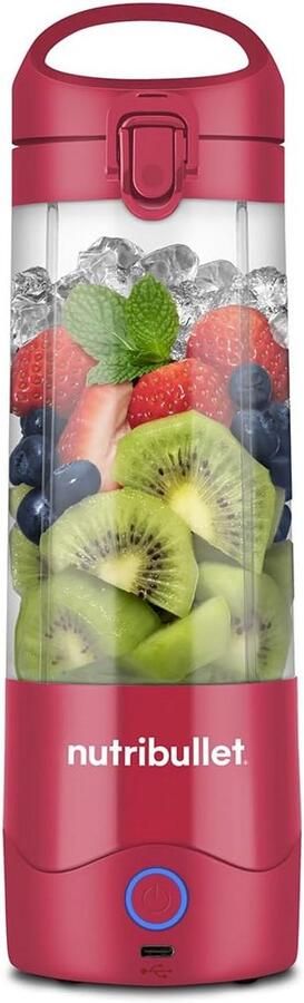 Draagbare USB-C Blender 590ml Krachtige Smoothie Maker voor Onderweg Magenta