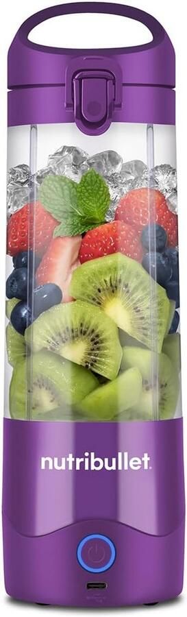 Draagbare USB-C Blender Paars Krachtige Smoothies Onderweg