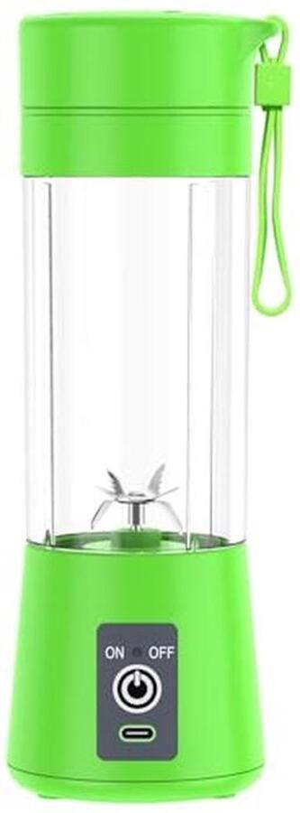 Draagbare USB-mixbeker voor Smoothies en Sap 400 ml Groen