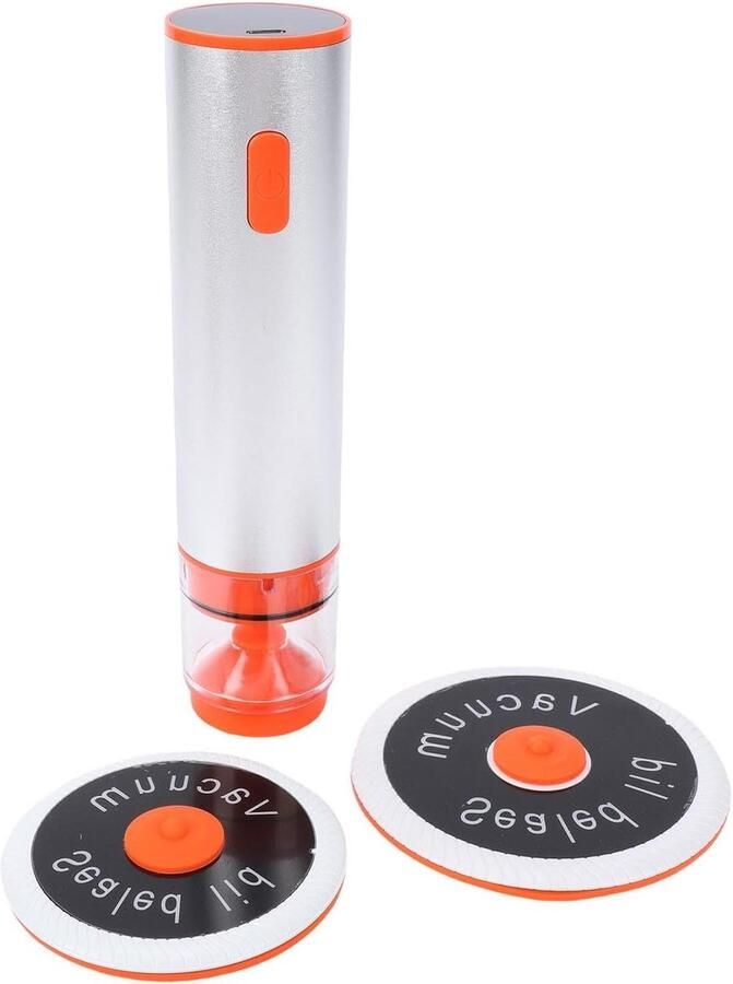 Draagbare Vacumeermachine Vacuüm Sealer Voedsel Langer Vers Houden 60kPa Krachtige Zuigkracht Compact Ontwerp Oranje