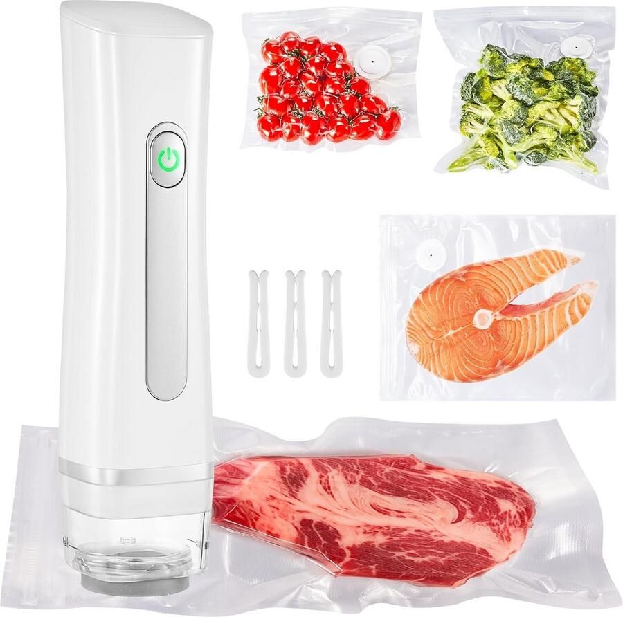 Draagbare Vacuüm Sealer Machine Handheld Vacuüm Verpakkingsmachine voor Voedselbehoud en Vacuüm Koken