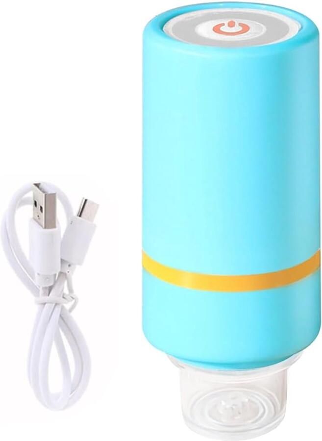 Draagbare Vacuümsealer Handpomp Voedsel Vers Houden USB Oplaadbaar Compact Lichtgewicht Blauw