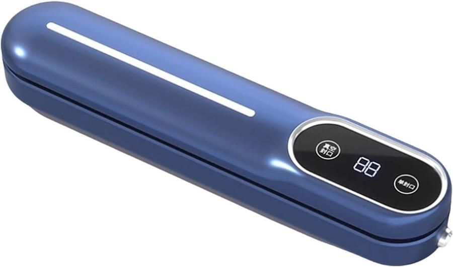 Draagbare Vacuümsealer Voedselbewaarder Verse en Bewaren Krachtige Zuigkracht 62 kPa 36 cm Blauw