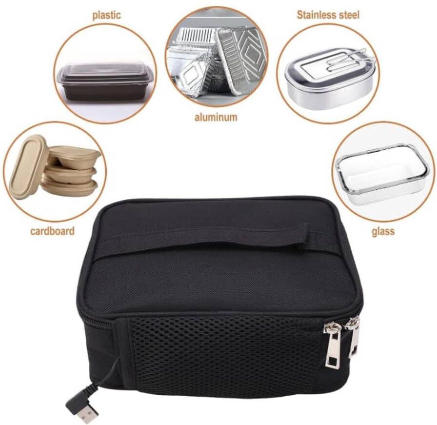 Draagbare Verwarmde Lunchbox Elektrische Voedselverwarmer voor Kantoor en Picknick