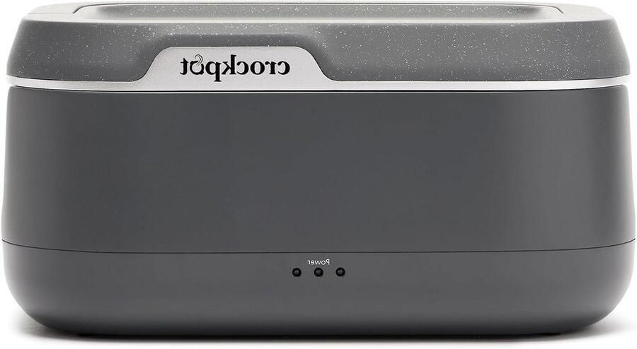 Draagbare Voedselverwarmer Elektrische Lunchbox Maaltijden Opwarmen Thermisch Geïsoleerd 3.5 Koppen Grijs
