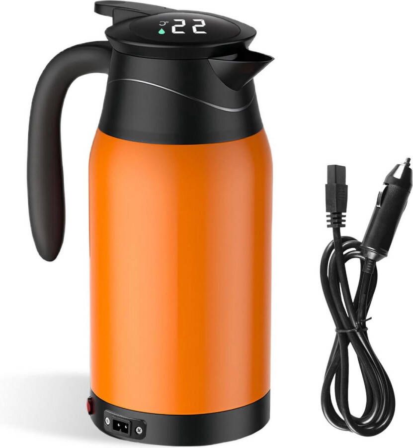 Draagbare Waterkoker 12 V voor Auto 1000 ml Roestvrij Staal