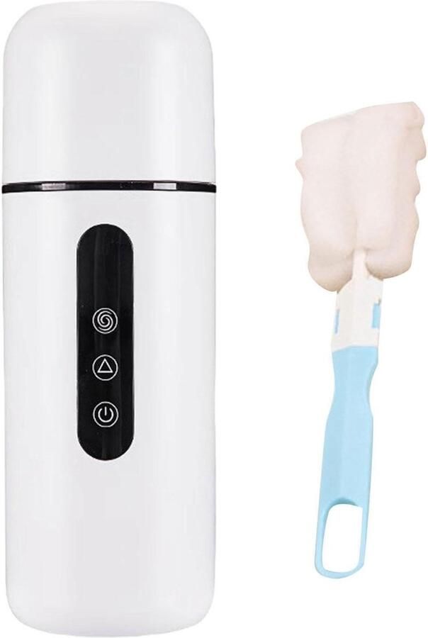 Draagbare Waterkoker Auto Verwarming Warme Dranken Maken Ingebouwde Roerfunctie 420ML Wit