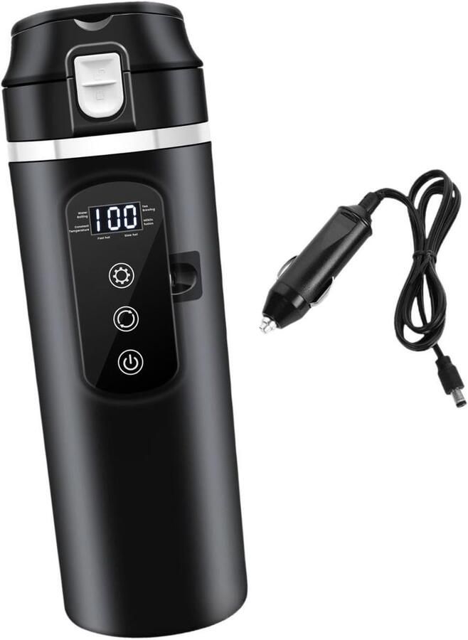 Draagbare waterkoker Elektrische mok Reizen en auto Constante temperatuur 500 ml capaciteit