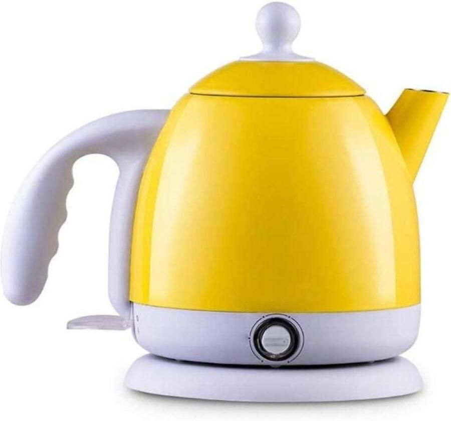 Draagbare Waterkoker Kleine Reisketel Kantoor Koffie Ergonomisch Handvat Mini Capaciteit Geel