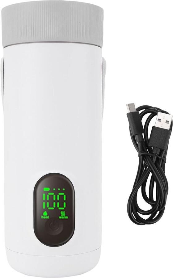 Draagbare Waterkoker Mini Boiler Warme Dranken Maken 12 Uur Constante Temperatuur 350ml Zwart