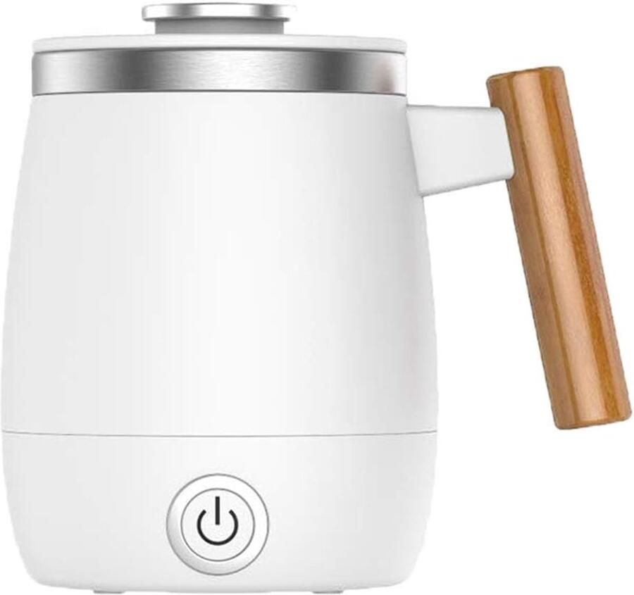 Draagbare Waterkoker Mini Theepot Reizen Koken USB Oplaadbaar 0.4L Capaciteit Wit
