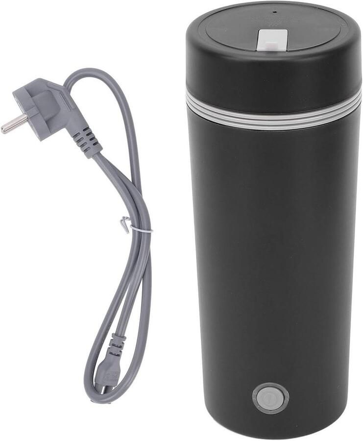 Draagbare Elektrische Waterkoker Mini Waterkoker Reis Warme Dranken Maken Dubbele Wand Isolatie 350 ml Wit
