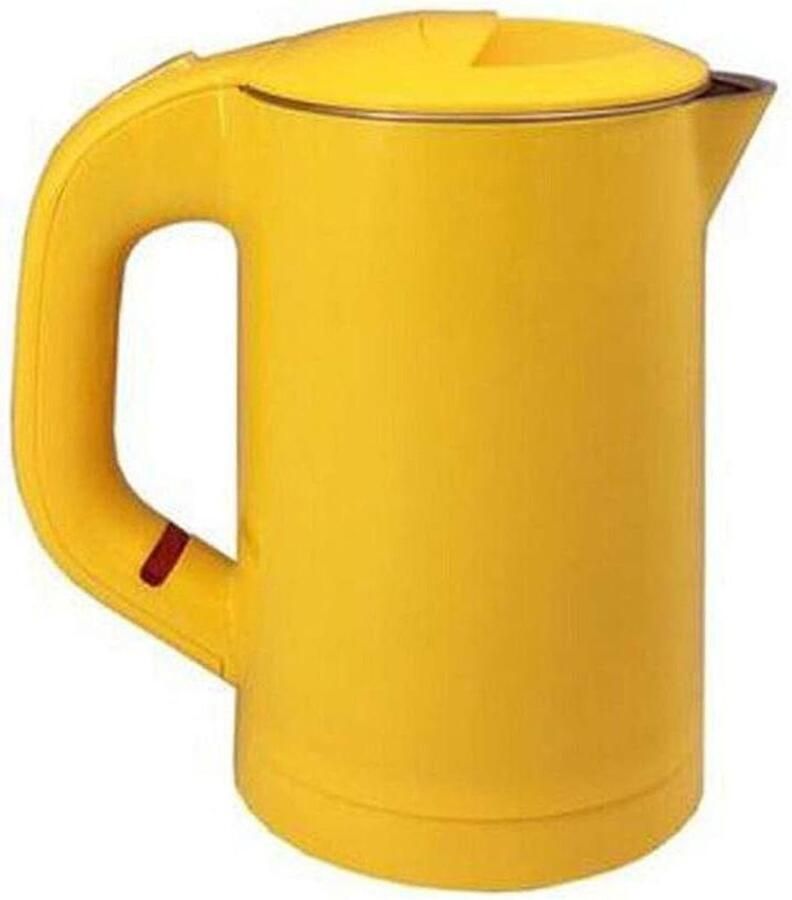 Draagbare Waterkoker Mini waterkoker Snelle Thee Zetten Dubbel Geïsoleerd Kleine Capaciteit Rood