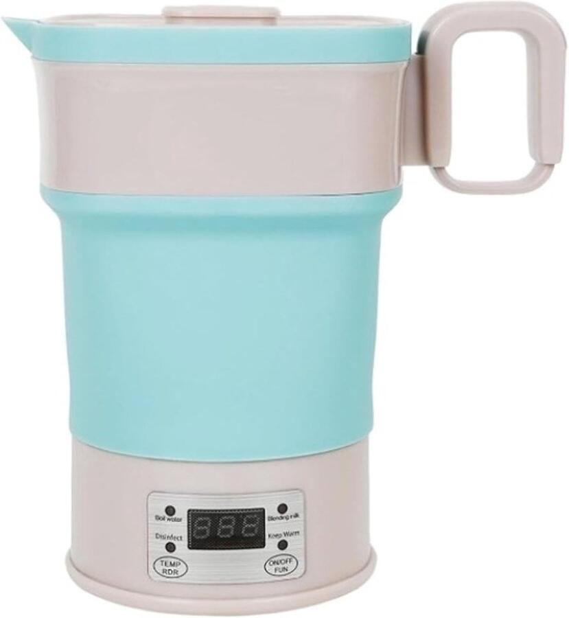 Draagbare waterkoker Opvouwbaar model Reizen en kamperen Instelbare temperatuur 800 ml Tweekleurig