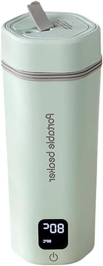Draagbare Waterkoker Reis Boiler Warme Dranken Maken 6 Temperatuur Instellingen 350ml Capaciteit Groen