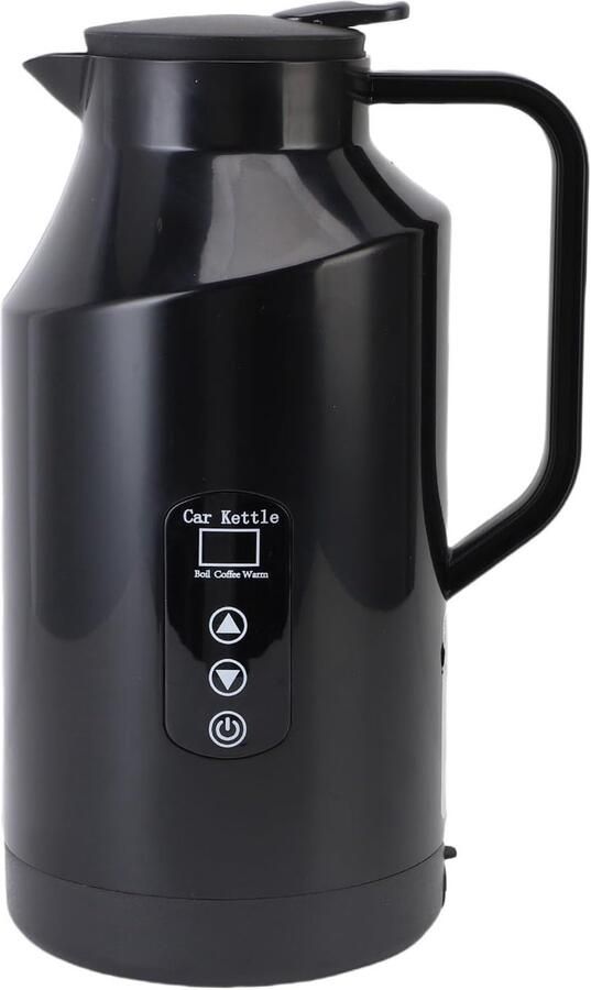 Draagbare Waterkoker Reis Boiler Warme Dranken Onderweg Touchscreen Temperatuurregeling 1500 ml Zwart