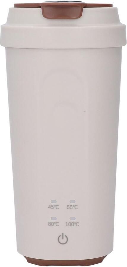 Draagbare Waterkoker Reis Theepot Warme Drankjes Maken Temperatuur Regeling 500 ml Zilver