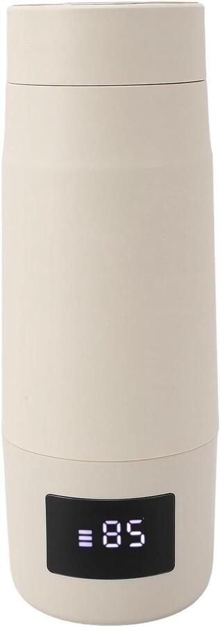 Draagbare Waterkoker Reis Warmhouder Warme Dranken Maken USB Oplaadbaar 300 Ml Capaciteit Zilver