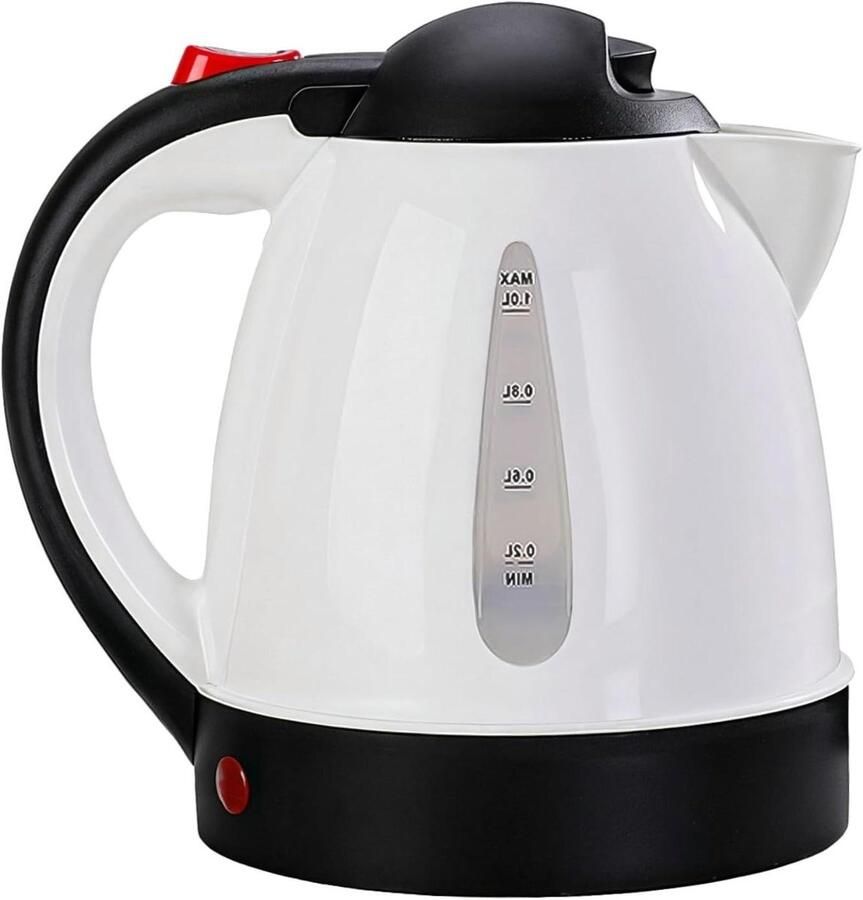 Draagbare Waterkoker Reis Waterkoker Auto Onderweg Drankjes Maken Snelle Verwarming 12V 1000ml Zilver