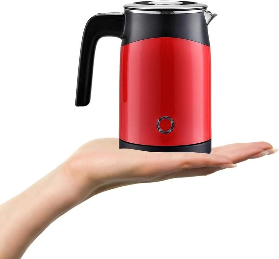 Draagbare Waterkoker Reis Waterkoker Ketel Snel Water Koken Voedselveilig Materiaal 0.5 Liter Rood