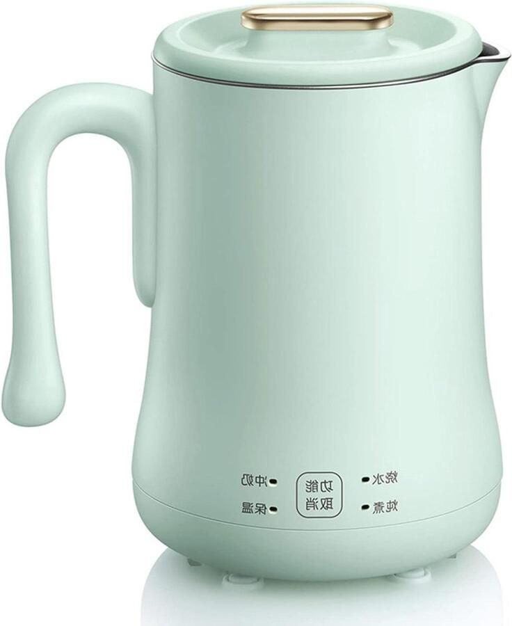 Draagbare Waterkoker Reis Waterkoker Mini Thuis en Reizen Roestvrij Staal Voering 0.6L Groen