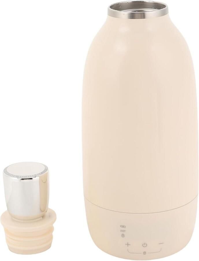 Draagbare Waterkoker Reis Waterkoker Warm Water Onderweg Slimme Temperatuurregeling 500 Ml 11000 Mah Zwart