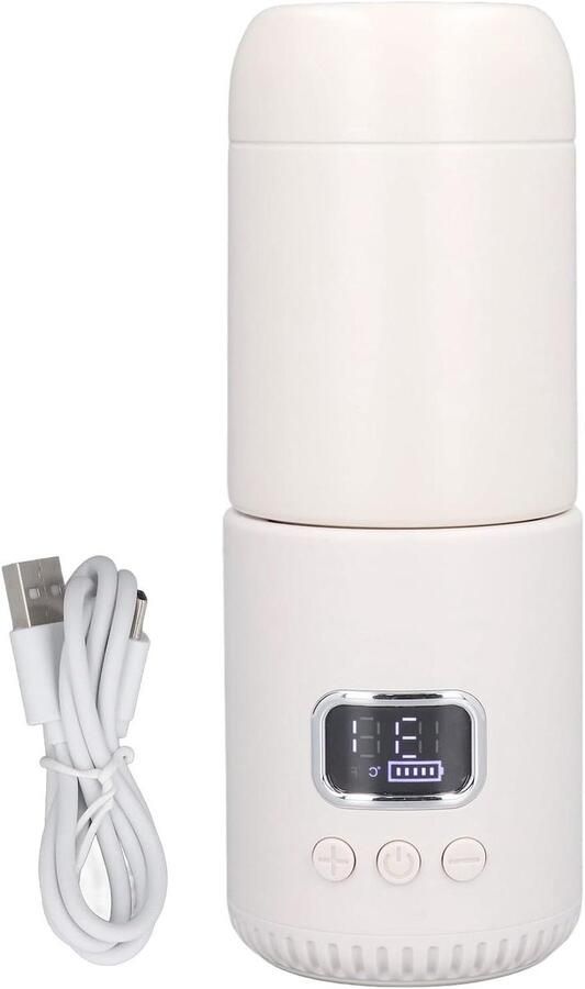 Draagbare Waterkoker Reis Waterkoker Warme Dranken Maken Constante Temperatuur 400 ml Wit