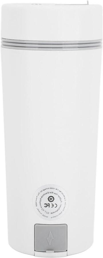 Draagbare Waterkoker Reisbeker Waterkoker Onderweg Warme Dranken Snelle Verwarming 350 ml Wit