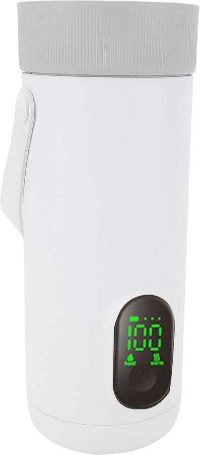 Draagbare Waterkoker Reisketel Draadloos Warm Water Onderweg 6 Temperatuurinstellingen 350ML Capaciteit Zwart