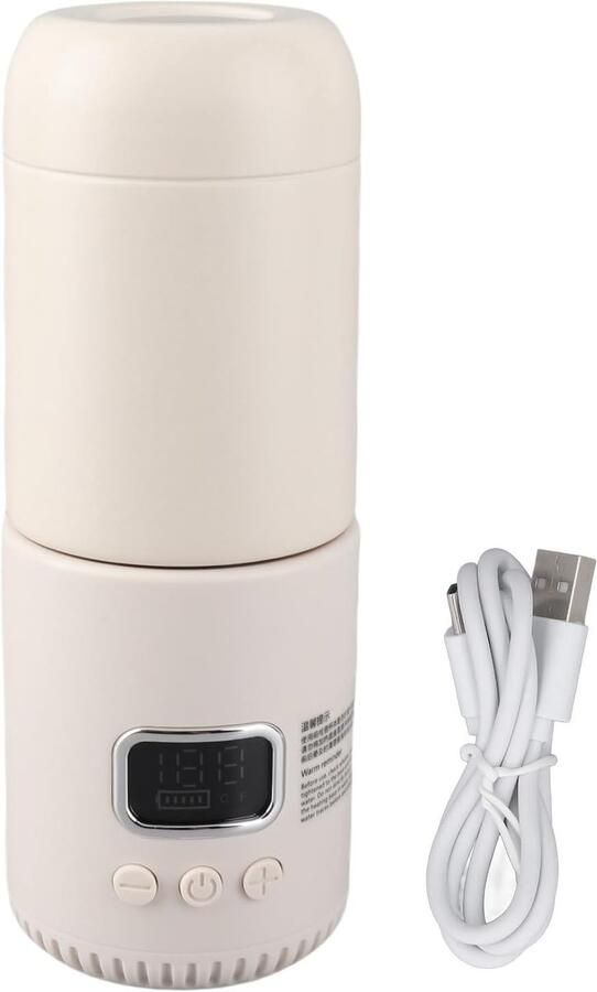 Draagbare Waterkoker Reiskoker Fles Constante Temperatuur Ingebouwde Batterij 400 ml Capaciteit