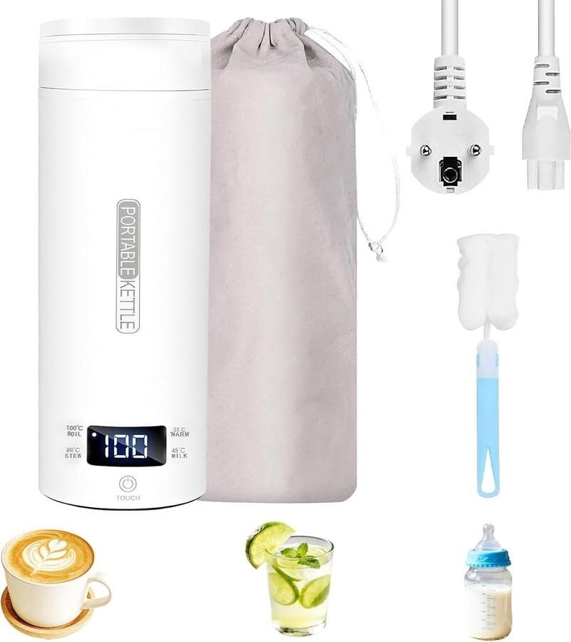 Draagbare Waterkoker Roestvrij Staal Snel Opwarmend Slim Ontwerp Voor Reizen