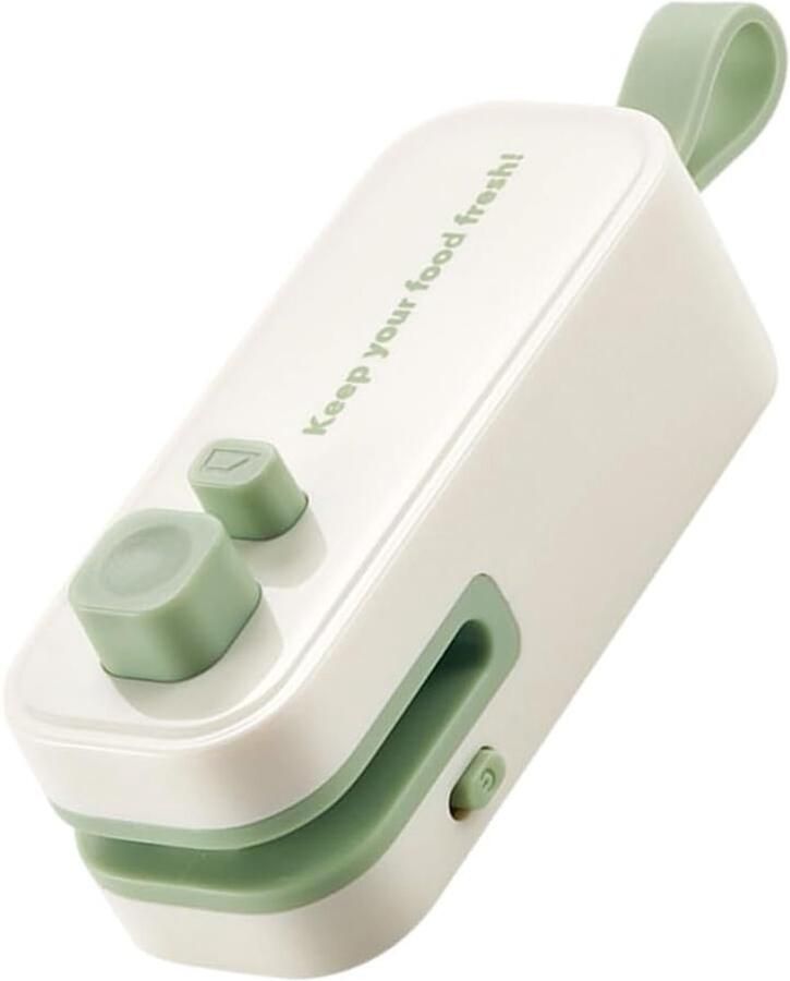 Draagbare zakjesverzegelaar voor snacks USB-oplaadbare plastic keukenverzegelaar hulpmiddel voor het vers houden van voedsel
