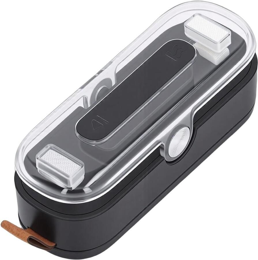 Draagbare Zakkensluiter Mini Sealer Voedsel Bewaren 2-in-1 Functie Compact Ontwerp Zwart