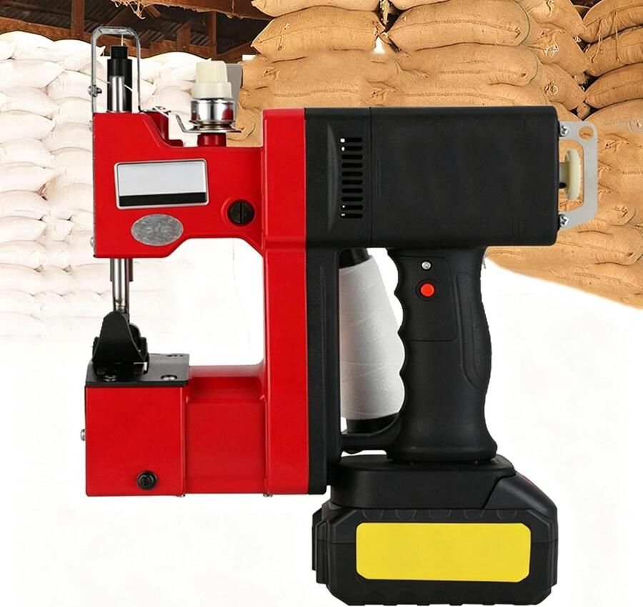 Draagbare Zaksluiter Handzame Sealer Zakken Sluiten Automatisch Draadknippen 25 x 25 x 10 cm Grijs