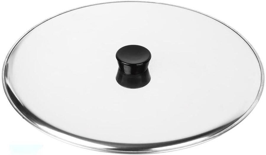 Draaibaar Deksel Omelet Deksel Omeletten Bereiden Roestvrijstaal Design 26 cm Zilver