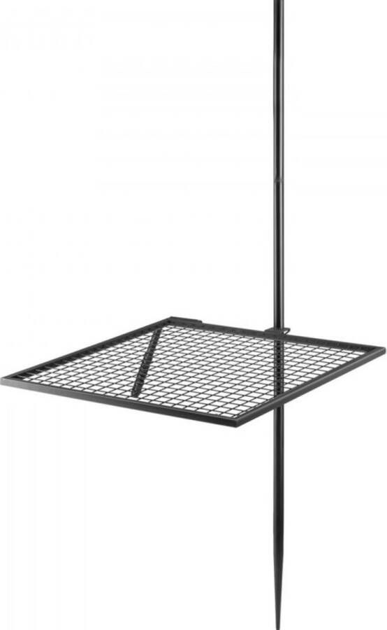 Draaibare grill Zware stalen kampvuurgrill Enkellaags open Vuurgrill Warmteafvoerhandvat