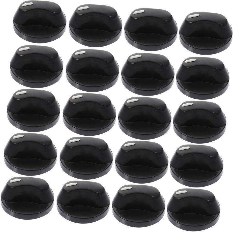 Draaibare Knoppen Gasfornuis Knoppen Bediening Fornuis Ergonomisch Ontwerp 4.3 x 4.3 x 2 cm Zwart