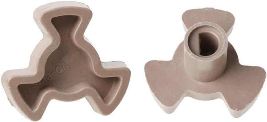 Draaiplateau Koppeling Onderdeel Oven Magnetron Reparatie Hoge Temperatuur Materiaal 14mm As Lengte Zwart