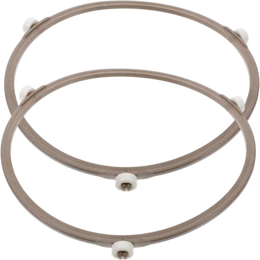 Draaiplateau Ring Oven Ring Magnetron Reparatie Set van 2 stuks 18.9 cm Wit