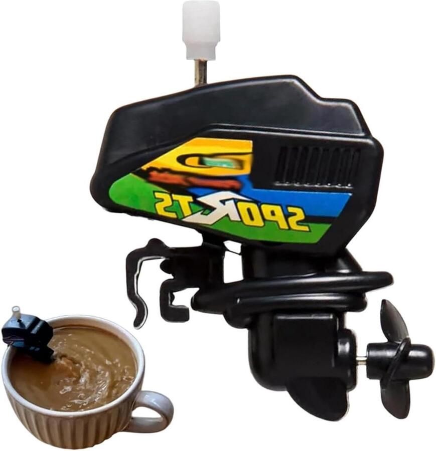 Drank Roerder Koffie Mixer Dranken Mengen Uniek Bootmotor Ontwerp 6.5 cm Niet gespecificeerd