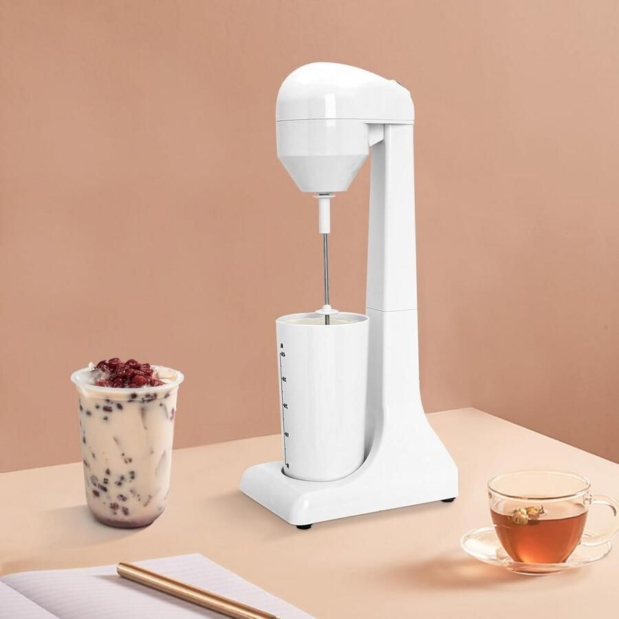 Milkshake Machine Drankmixer Blender Snelle Drankjes Maken Twee Snelheden 500 ml Beker Wit