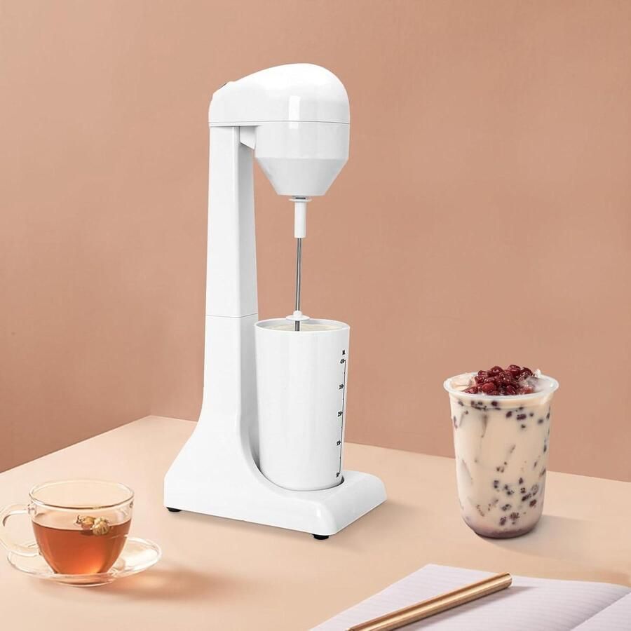 Drankmixer Shake maker Dranken Maken Twee snelheden 500 ml beker Wit